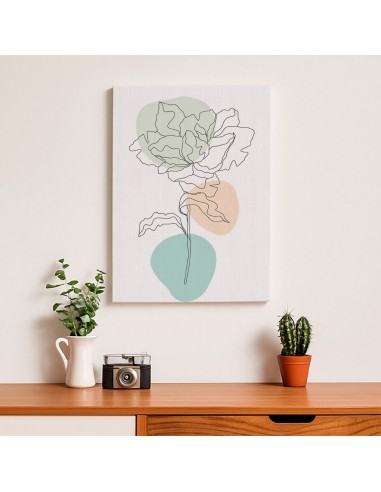 Cuadro Abstracto de Flores 35x50cm Canvas Diseño 0214