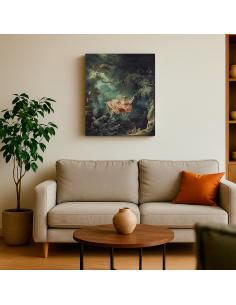 The Swing - Jean-Honoré Fragonard  50x62 cm Cuadro Lienzo Canvas