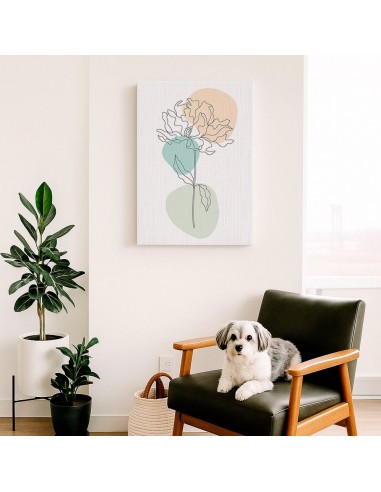 Cuadro Abstracto de Flores 35x50cm Canvas Diseño 0216