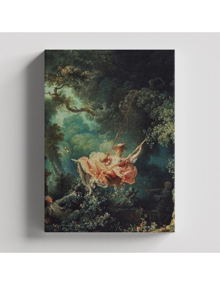The Swing - Jean-Honoré Fragonard  50x62 cm Cuadro Lienzo Canvas