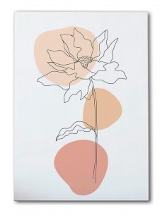 Cuadro Abstracto de Flores 35x50cm Canvas Diseño 0217