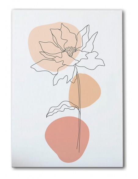 Cuadro Abstracto de Flores 35x50cm Canvas Diseño 0217