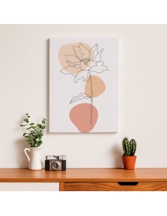 Cuadro Abstracto de Flores 35x50cm Canvas Diseño 0217 2