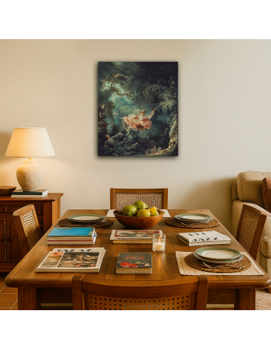 The Swing - Jean-Honoré Fragonard  50x62 cm Cuadro Lienzo Canvas