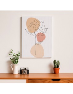 Cuadro Abstracto de Flores 35x50cm Canvas Diseño 0218 2