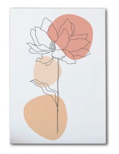 Cuadro Abstracto de Flores 35x50cm Canvas Diseño 0219