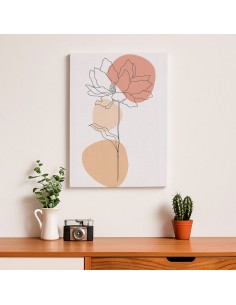 Cuadro Abstracto de Flores 35x50cm Canvas Diseño 0219 2