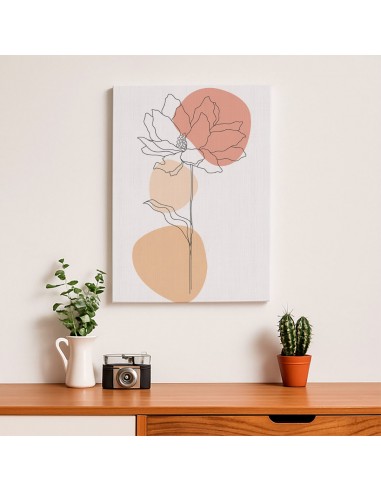 Cuadro Abstracto de Flores 35x50cm Canvas Diseño 0219