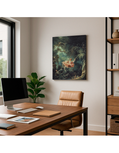 The Swing - Jean-Honoré Fragonard  50x62 cm Cuadro Lienzo Canvas