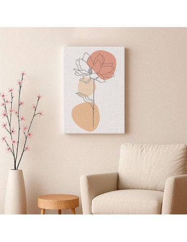 Cuadro Abstracto de Flores 35x50cm Canvas Diseño 0219