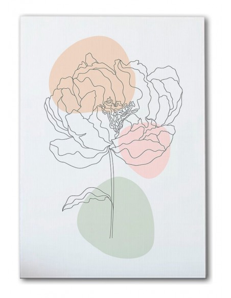 Cuadro Abstracto de Flores 35x50cm Canvas Diseño 0221