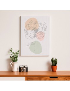 Cuadro Abstracto de Flores 35x50cm Canvas Diseño 0221 2