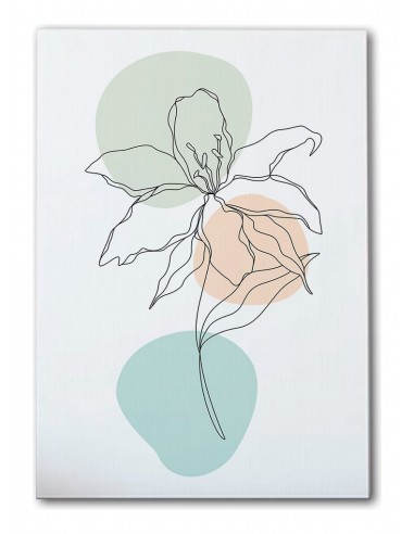 Cuadro Abstracto de Flores 35x50cm Canvas Diseño 0223