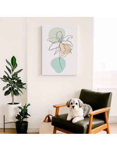 Cuadro Abstracto de Flores 35x50cm Canvas Diseño 0223