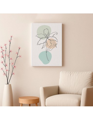 Cuadro Abstracto de Flores 35x50cm Canvas Diseño 0223