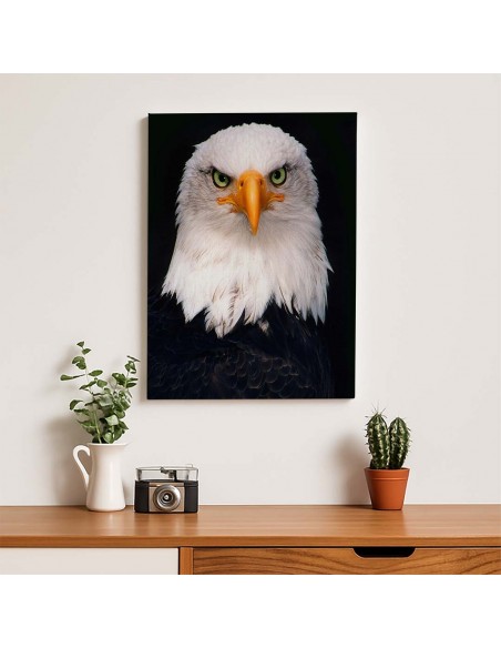 Cuadro Aguila de Mirada Firme en canvas Lienzografia de OSGESTUDIO