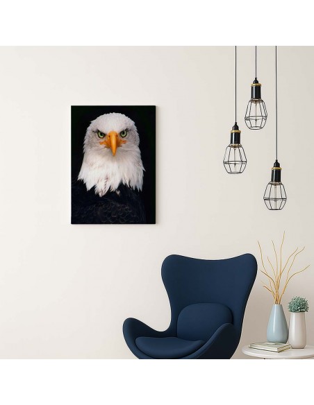 Cuadro Aguila de Mirada Firme en canvas Lienzografia de OSGESTUDIO