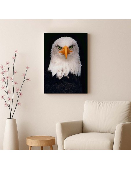 Cuadro Aguila de Mirada Firme en canvas Lienzografia de OSGESTUDIO