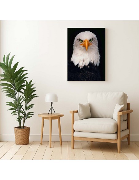 Cuadro Aguila de Mirada Firme en canvas Lienzografia de OSGESTUDIO