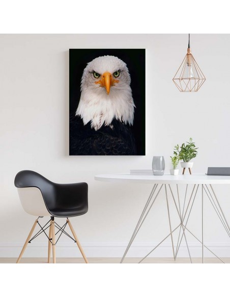 Cuadro Aguila de Mirada Firme en canvas Lienzografia de OSGESTUDIO