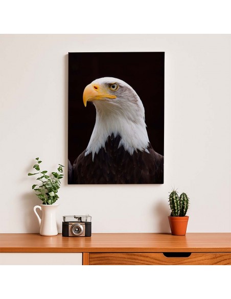 Cuadro Aguila de Mirada Firme en canvas Lienzografia de OSGESTUDIO