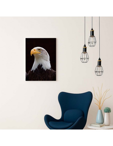 Cuadro Aguila de Mirada Firme en canvas Lienzografia de OSGESTUDIO