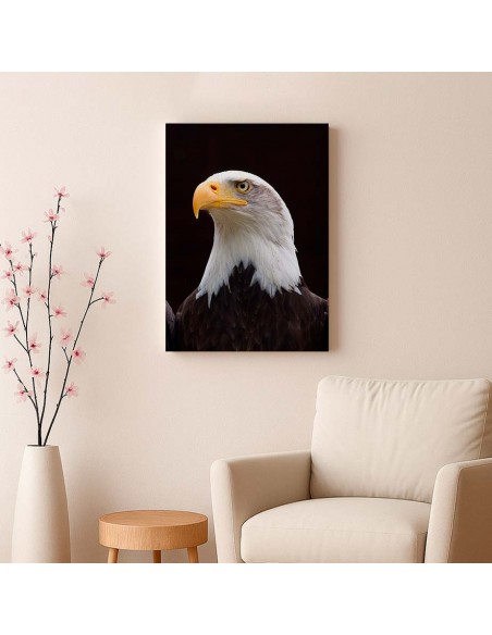 Cuadro Aguila de Mirada Firme en canvas Lienzografia de OSGESTUDIO