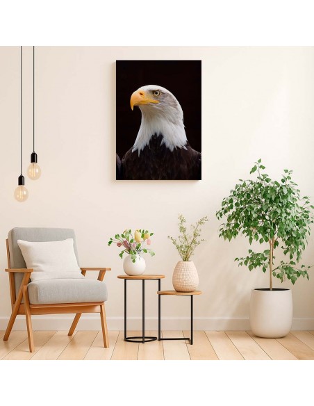Cuadro Aguila de Mirada Firme en canvas Lienzografia de OSGESTUDIO