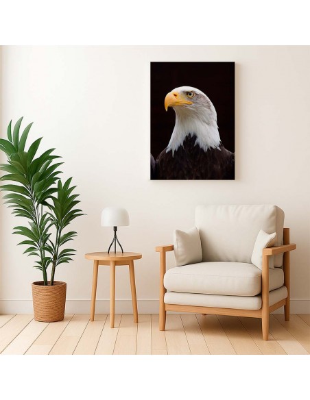 Cuadro Aguila de Mirada Firme en canvas Lienzografia de OSGESTUDIO