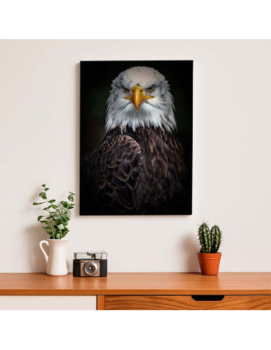 Cuadro Aguila Guardiana en canvas Lienzografia OSGESTUDIO
