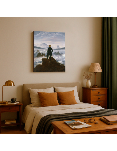 Wanderer above the Sea of Fog by Caspar David Friedrich 50x64 cm