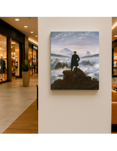 Wanderer above the Sea of Fog by Caspar David Friedrich 50x64 cm