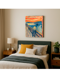 The Scream by Edvard Munch 50x62 cm Cuadro Lienzo Canvas