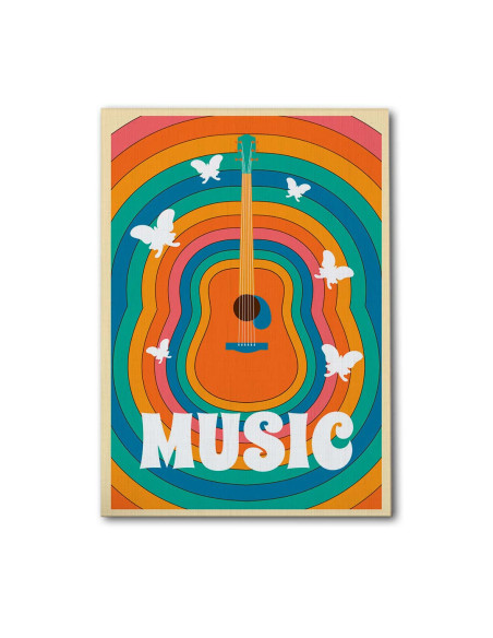 Cuadro Arcoiris Musical en canvas Lienzografia OSGESTUDIO