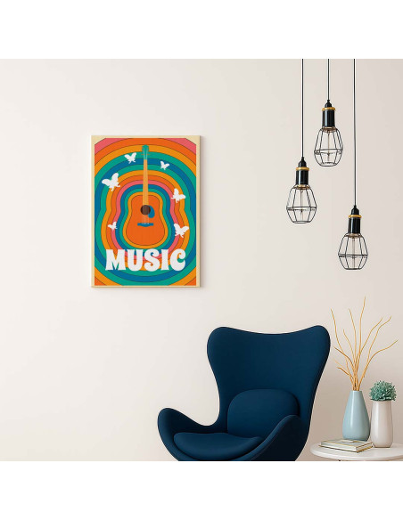 Cuadro Arcoiris Musical en canvas Lienzografia OSGESTUDIO