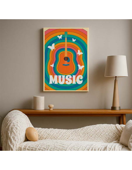 Cuadro Arcoiris Musical en canvas Lienzografia OSGESTUDIO