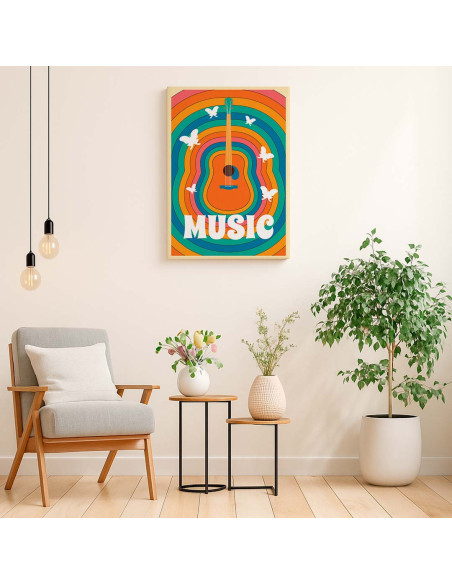 Cuadro Arcoiris Musical en canvas Lienzografia OSGESTUDIO