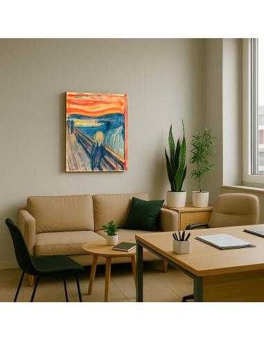 The Scream by Edvard Munch 50x62 cm Cuadro Lienzo Canvas