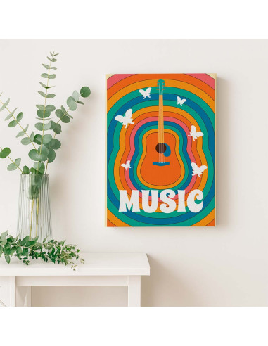 Cuadro Arcoiris Musical en canvas Lienzografia OSGESTUDIO