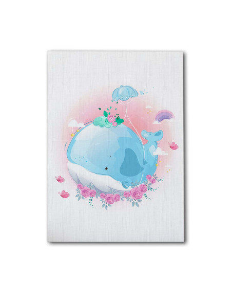 Cuadro Ballenita de Fantasia en canvas Lienzografia OSGESTUDIO