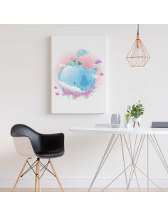 Cuadro Ballenita de Fantasia en canvas Lienzografia OSGESTUDIO