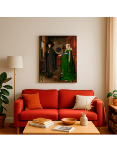 The Arnolfini Portrait by Jan van Eyck 50x68 cm Cuadro Lienzo Canvas 2