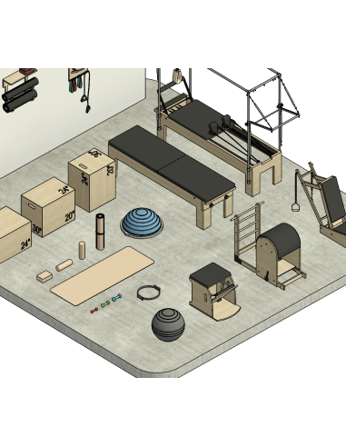Pilates & Yoga Equipment para Revit | Modelos 3D OSGESTUDIO