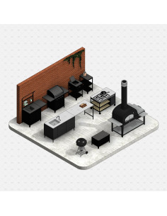 Outdoor Kitchen | 12 Familias 3D para Revit RFA OSGESTUDIO