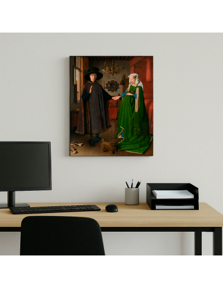 The Arnolfini Portrait by Jan van Eyck 50x68 cm Cuadro Lienzo Canvas