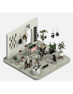 Potted Plants | Decorative Revit Families | OSGESTUDIO