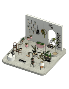 Potted Plants | Decorative Revit Families | OSGESTUDIO 2