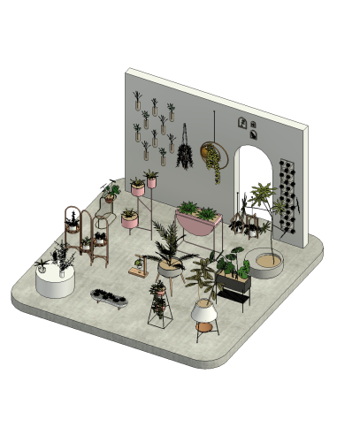 Potted Plants | Decorative Revit Families | OSGESTUDIO