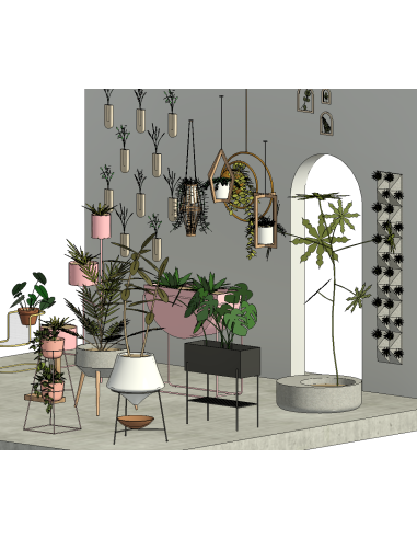 Potted Plants | Decorative Revit Families | OSGESTUDIO