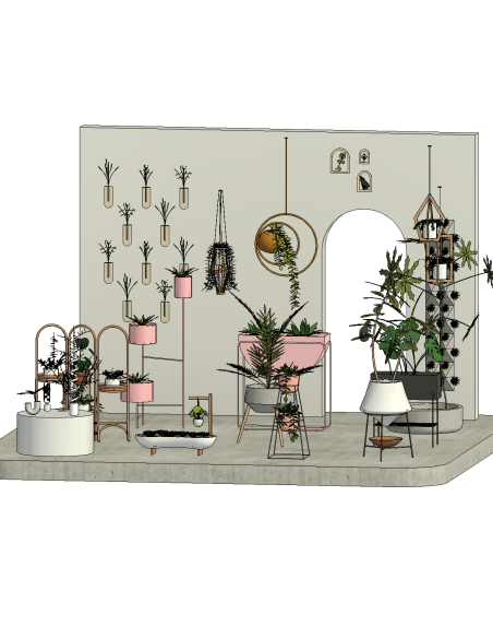 Potted Plants | Decorative Revit Families | OSGESTUDIO